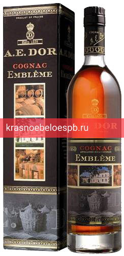 Фото 1 - Коньяк A.E. Dor Embleme, в подарочной упаковке 0.7 л