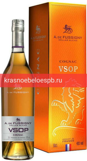 Фото 3 - Коньяк Cognac A.de Fussigny Cellar Blend VSOP 0.5 л