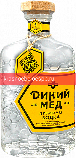 Заказать доставку Водка Дикий Мёд Премиум 0.5 л Фото 1 - Водка Дикий Мёд Премиум 0.5 л
