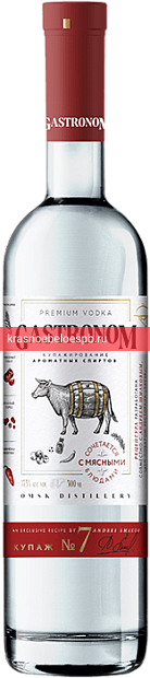 Фото 8 - Водка Gastronom Купаж №7 К мясным блюдам 0.5 л