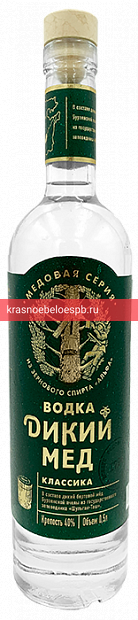 Заказать доставку Водка Дикий Мёд Классика 0.5 л Фото 2 - Водка Дикий Мёд Классика 0.5 л