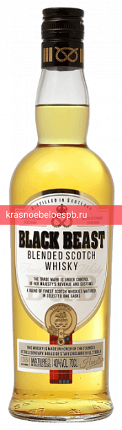 Фото 2 - Виски Black Beast 0.7 л