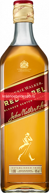 Заказать доставку Виски Johnnie Walker Red Label 1 л Фото 2 - Виски Johnnie Walker Red Label 1 л