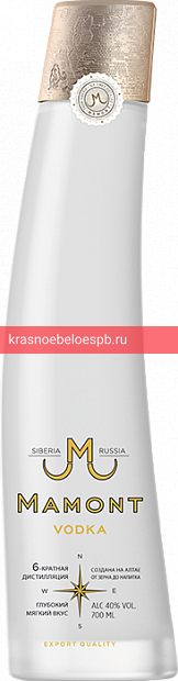 Заказать доставку Водка Мамонт 0.7 л Фото 10 - Водка Мамонт 0.7 л